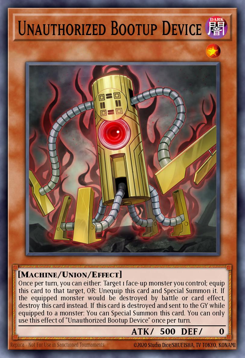Aparelho de Inicialização Não Autorizado — Rise of the Duelist Premiere! promotional card EN027