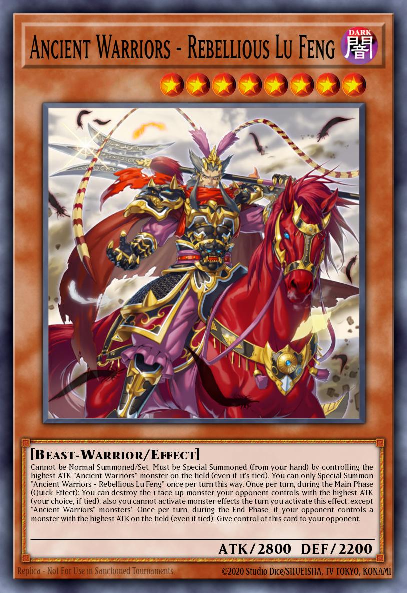 Guerreiros Antigos - Rebelde Lu Feng — Blazing Vortex Premiere! promotional card EN025