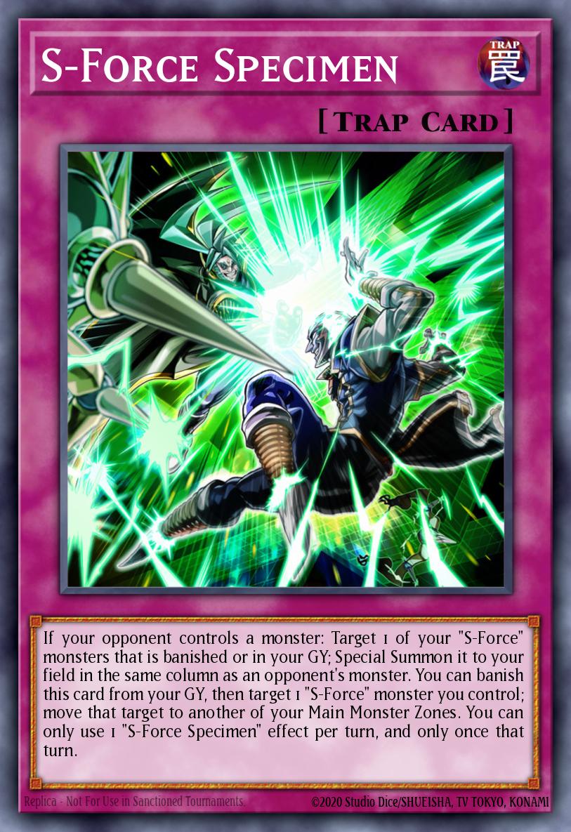 Espécime Força-S — Blazing Vortex Premiere! promotional card EN071