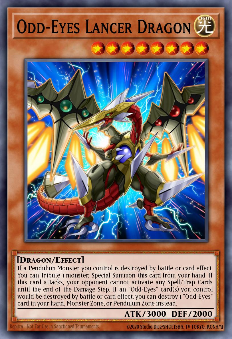 Dragão Lancer de Olhos Anômalos — Battles of Legend: Light's Revenge EN001