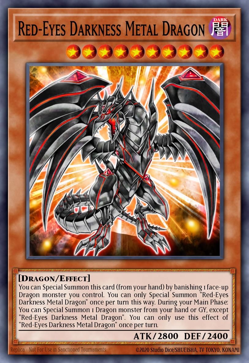 Dragão Metálico das Trevas de Olhos Vermelhos — Dragons Collide Structure Deck EN013