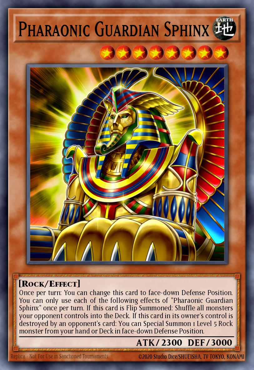 Esfinge Guardião Faraônico — Lightning Overdrive Premiere! promotional card EN024