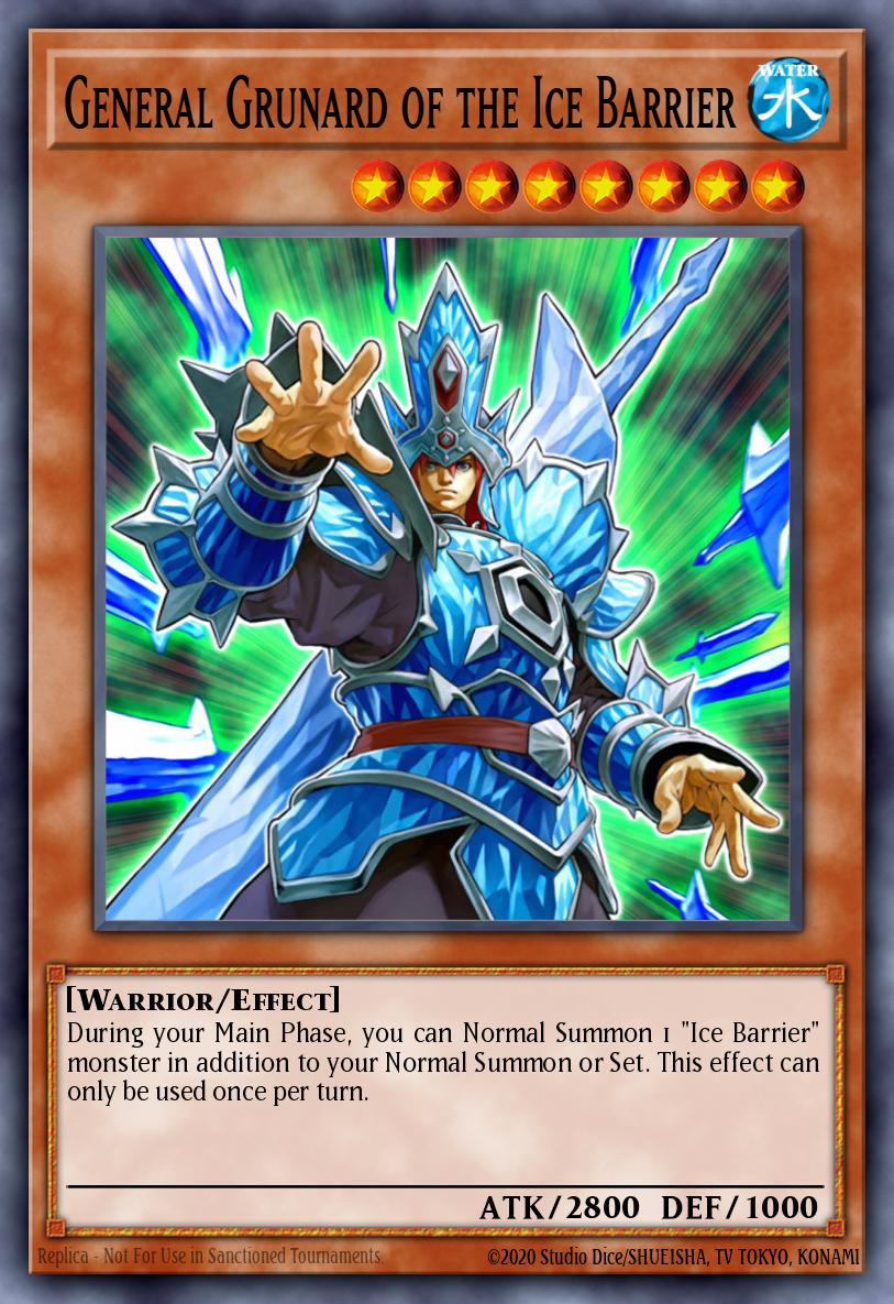 General Grunard da Barreira de Gelo — Structure Deck: Freezing Chains EN018