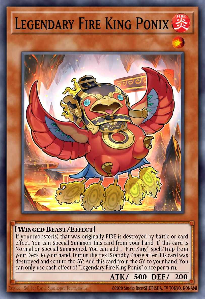 Legendary Fire King Ponix — Structure Deck: Fire Kings EN045