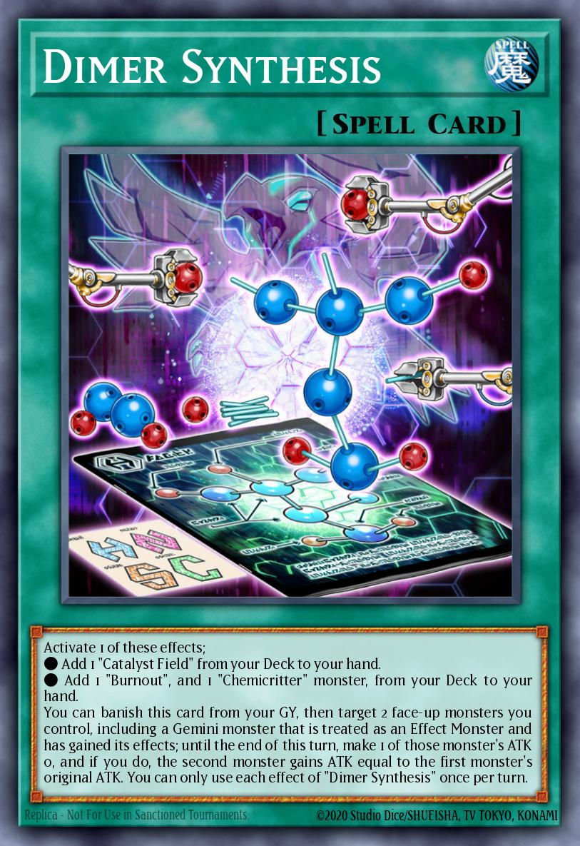 Síntese de Dímero — Dawn of Majesty Premiere! promotional card EN064