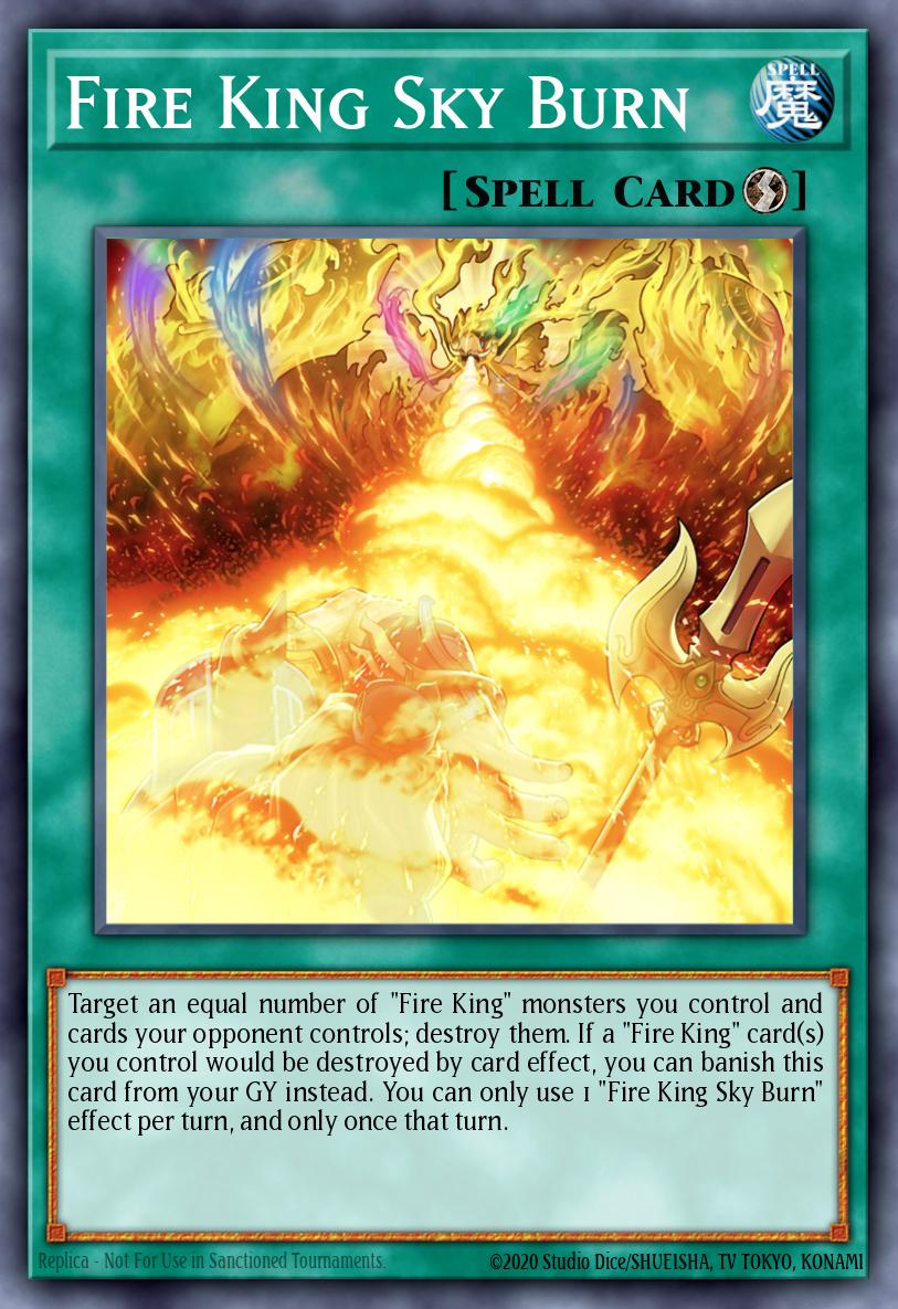 Fire King Sky Burn — Structure Deck: Fire Kings EN025