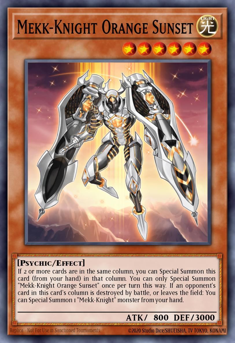 Mekk-Cavaleiro do Pôr do Sol Laranja — 2018 Mega-Tin Mega Pack EN179