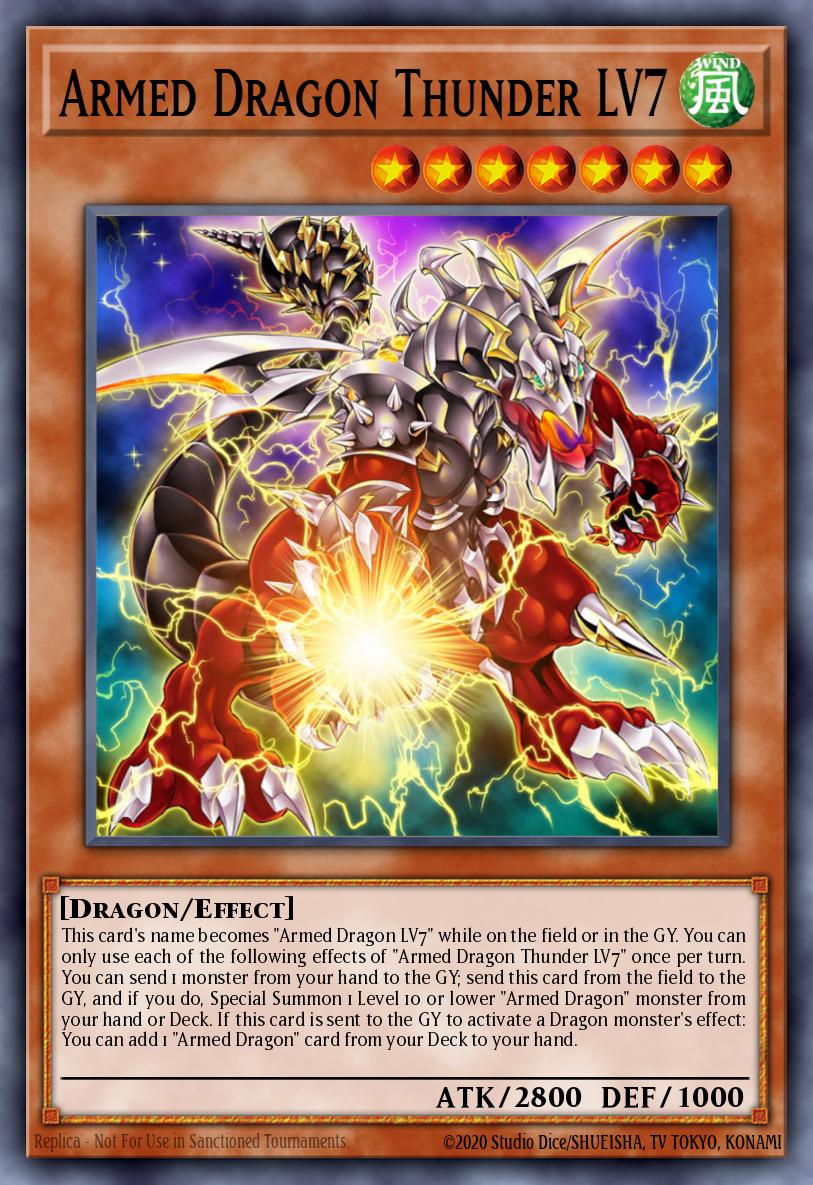 Dragão Armado do Trovão LV7 — Blazing Vortex Premiere! promotional card EN002