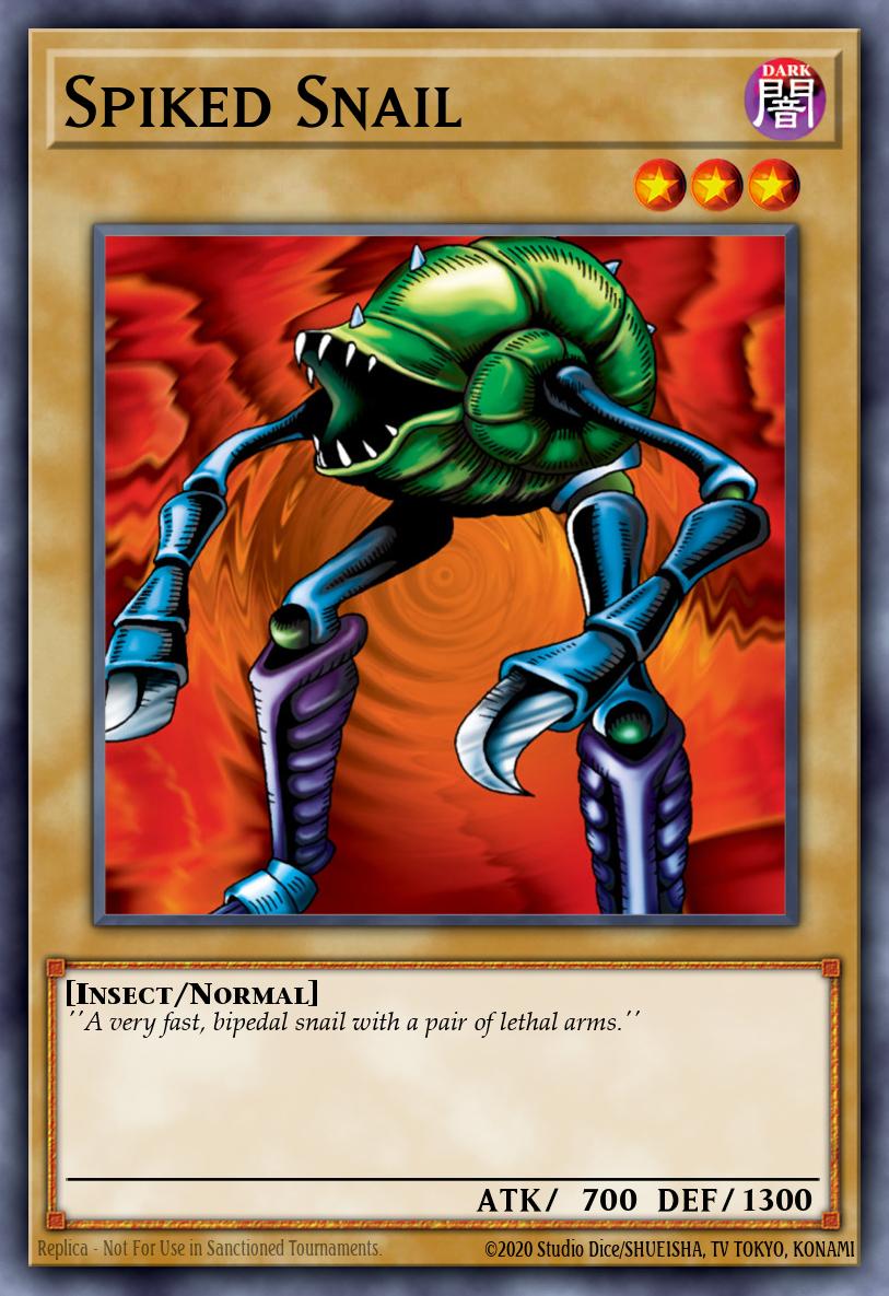 Caracol Espinhudo — Sem lançamento no TCG (OCG / Master Duel) 98075147