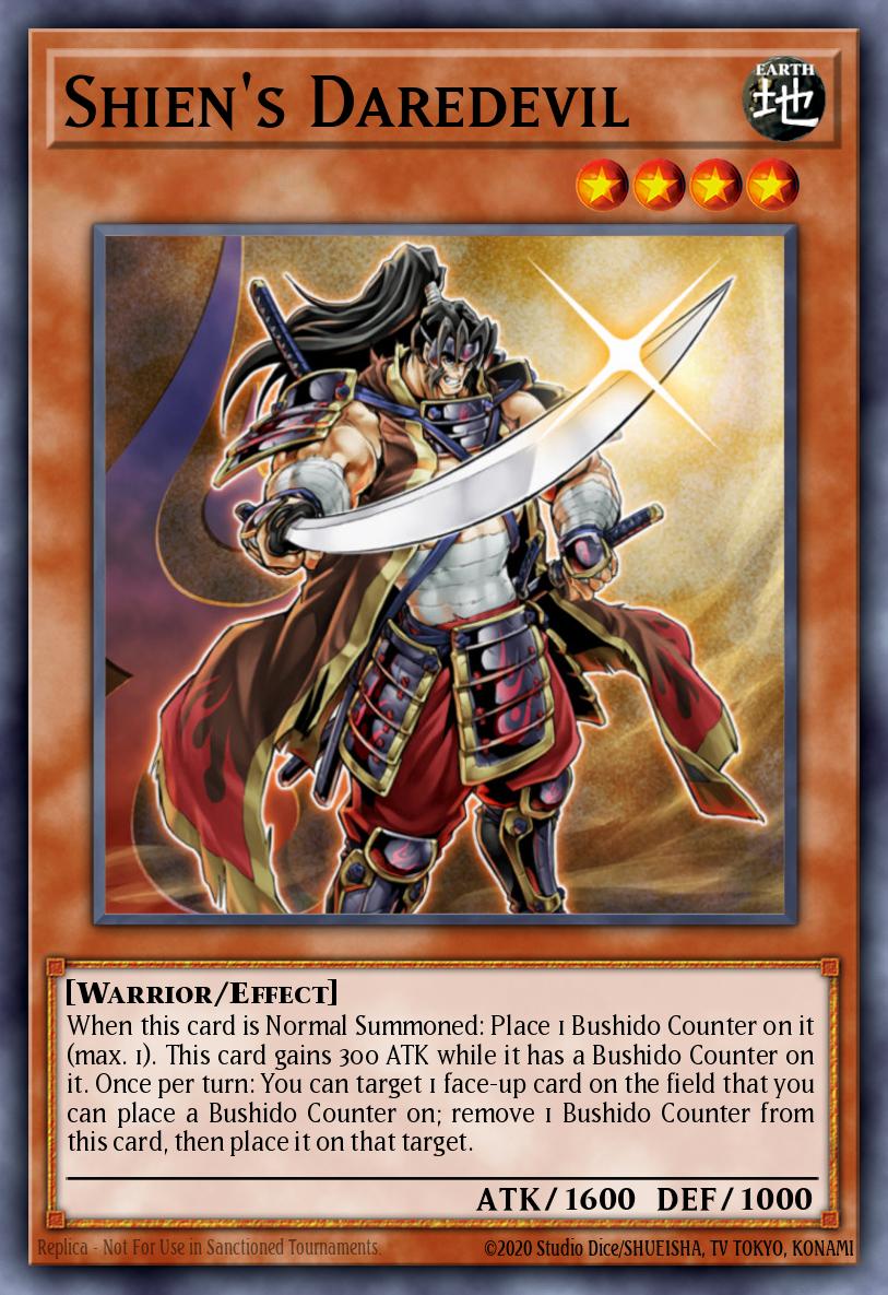 Temerário do Shien — Samurai Warlords Structure Deck EN020