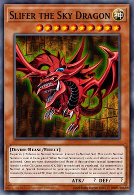 Slifer, o Dragão Celeste — Premium Gold EN032