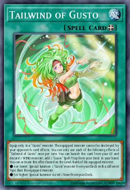 Vento de Cauda de Gusto — Dawn of Majesty Premiere! promotional card EN061