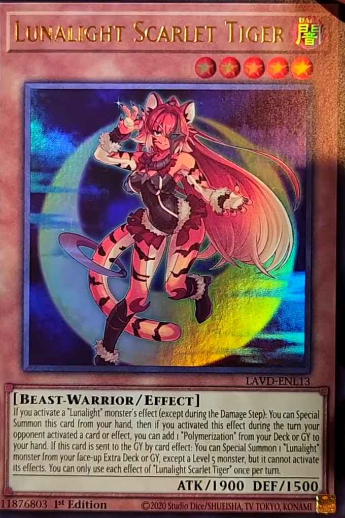 Lunalight Scarlet Tiger — Legendary Arc-V Decks ENL13