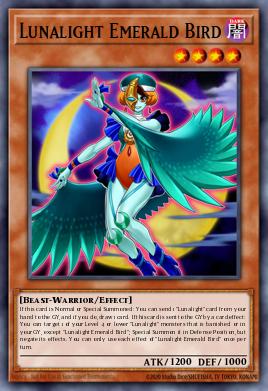 Pássaro Esmeralda Luzlunar — Legendary Arc-V Decks ENL07