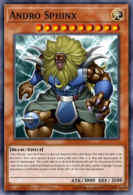Esfinge Andro — Kids WB Duel of Destiny promotional card EN002