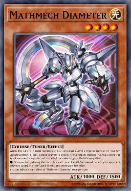 Mechamático Diâmetro — Rise of the Duelist Premiere! promotional card EN028