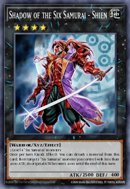 Sombra dos Seis Samurai - Shien — Samurai Warlords Structure Deck EN041