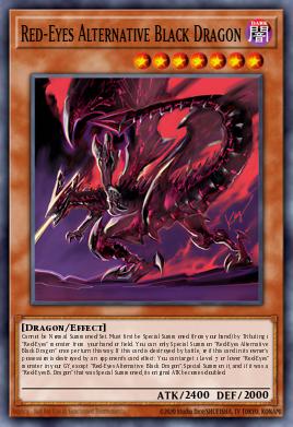 Dragão Negro Alternativo de Olhos Vermelhos — 2019 Gold Sarcophagus Tin EN005