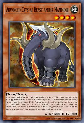 Advanced Crystal Beast Amber Mammoth — Battles of Legend: Crystal Revenge EN014
