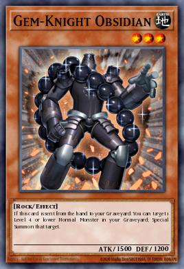 Cavaleiro-Gema Obsidiana — Astral Pack Eight EN020