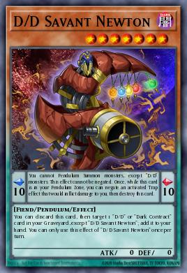 D/D Newton, o Erudito — Pendulum Domination Structure Deck EN002