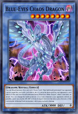 Dragão do Caos de Olhos Azuis — Legendary Duelists: White Dragon Abyss EN001