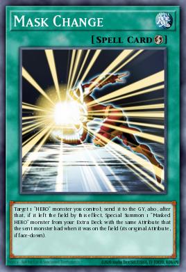 Mudar a Máscara — HERO Strike Structure Deck EN022