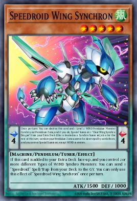 Speedroid Wing Synchron — Legendary Arc-V Decks ENS14