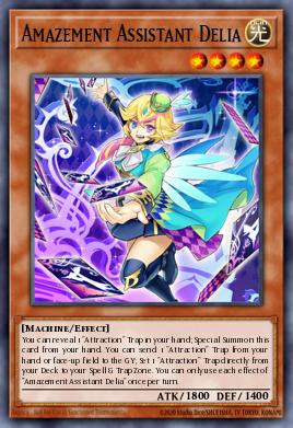 Delia, a Ajudante da Diversão — Dawn of Majesty Premiere! promotional card EN020