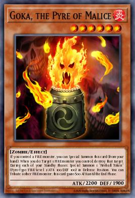 Goka, o Piro da Malícia — Onslaught of the Fire Kings Structure Deck EN006