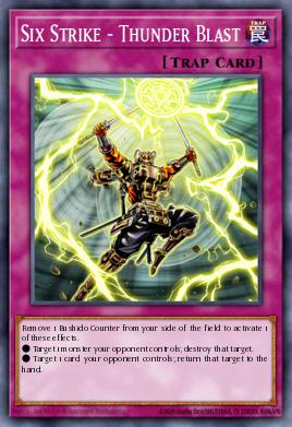 Six Strike - Thunder Blast — Samurai Warlords Structure Deck EN039