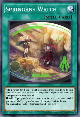 Observação Springans — Blazing Vortex Premiere! promotional card EN054