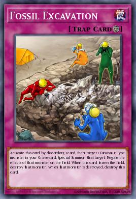 Escavação de Fósseis — Dinosmasher's Fury Structure Deck EN032