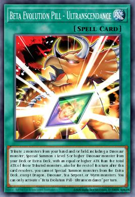 Beta Evolution Pill - Ultranscendance — Battles of Legend: Glorious Gallery EN124