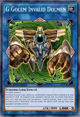 G Golem Invalid Dolmen — Battles of Legend: Crystal Revenge EN044