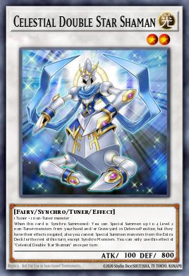 Xamã da Estrela Celestial Dupla — Duelist Saga EN018