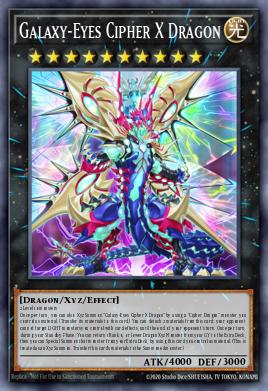 Dragão X Críptico de Olhos das Galáxias — Battles of Legend: Glorious Gallery EN101