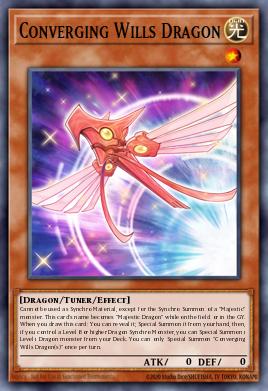Dragão das Vontades Convergentes — Dawn of Majesty Premiere! promotional card EN001