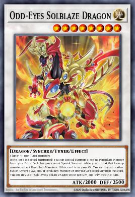 Odd-Eyes Solblaze Dragon — Legendary Arc-V Decks ENO26