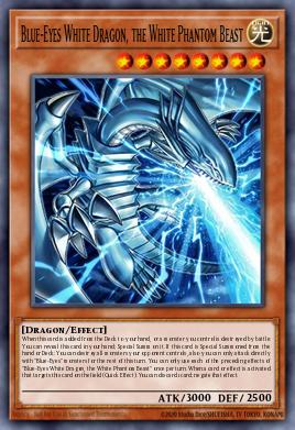 Blue-Eyes White Dragon, the White Phantom Beast — Magnificent Maestros EN001