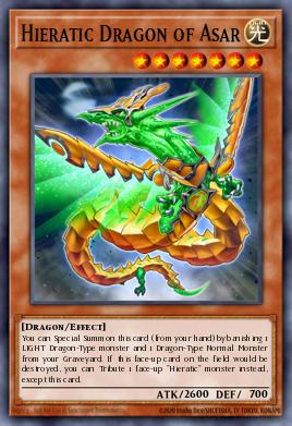 Dragão Hierático de Asar — Galactic Overlord Sneak Peek Participation Card EN024