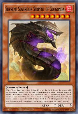 Serpente Soberana Suprema de Golgonda — Lightning Overdrive Premiere! promotional card EN004