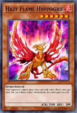 Hipogrifo da Chama Nebulosa — Onslaught of the Fire Kings Structure Deck EN007