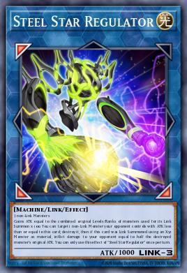 Estrela de Aço Reguladora — Blazing Vortex Premiere! promotional card EN085