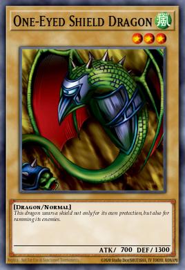 Dragão Escudo de Um Só Olho — Magic Ruler E127