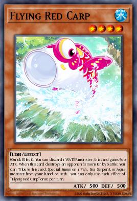 Carpa Vermelha Voadora — Dawn of Majesty Premiere! promotional card EN093