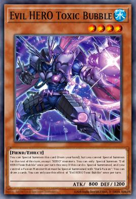 Evil HERO Toxic Bubble — Supreme Darkness EN001