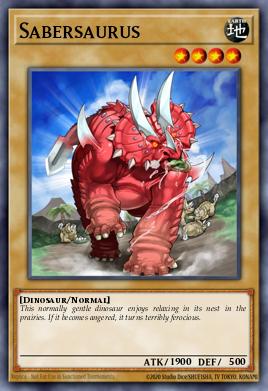Sabressauro — Dinosmasher's Fury Structure Deck EN004
