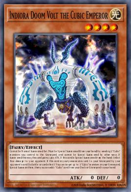 Indiora Volt Mortal, o Imperador Cúbico — Yu-Gi-Oh! The Dark Side of Dimensions Movie Pack: Gold Edition EN038