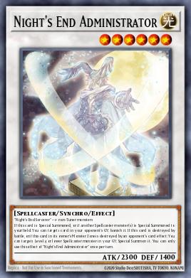 Administrador do Fim da Noite — Dawn of Majesty Premiere! promotional card EN083